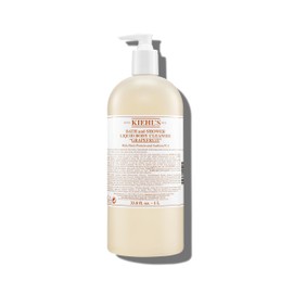 Kiehl's Grapefruit Liquid Body Cleanser, Gentle + Refreshing Foaming Body Wash, Aromatic Bath + Shower Experience, Maintains Moisture, Smooths Skin, Conditions, and Hydrates - 33.8 fl oz /1 Liter Pump