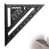 Refoiner Triangular Ruler for Woodworking, Circular Saw Ruler, 0-90 Degrees,