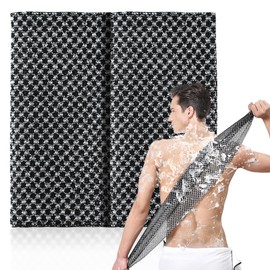 2 Pcs Japanese Exfoliating Shower Towel - Antibacterial, Multi - use for Scrubbing, Lathering and Dead Skin Removal, Ideal for Sensitive Skin Adults