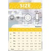Caianwin 50Pcs M6 Stainless Hex Nuts DIN934 304 Stainless Steel