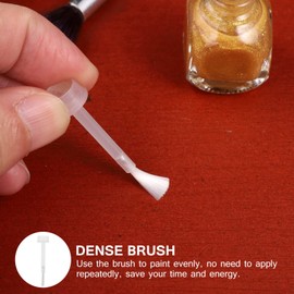 Beaupretty 100pcs Nail Polish Replacement Brush Gel Liquid Brushes Dipping Powder Brushes for DIY Nail Art Home Salon