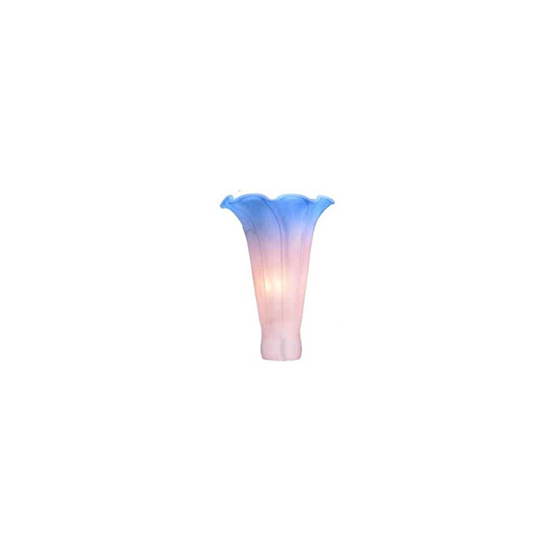Meyda Tiffany 10185 Lily Shade, Pink/Blue