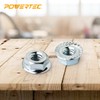 POWERTEC QLN1201 Serrated Flange Hex Lock (M8) Nuts | Premium