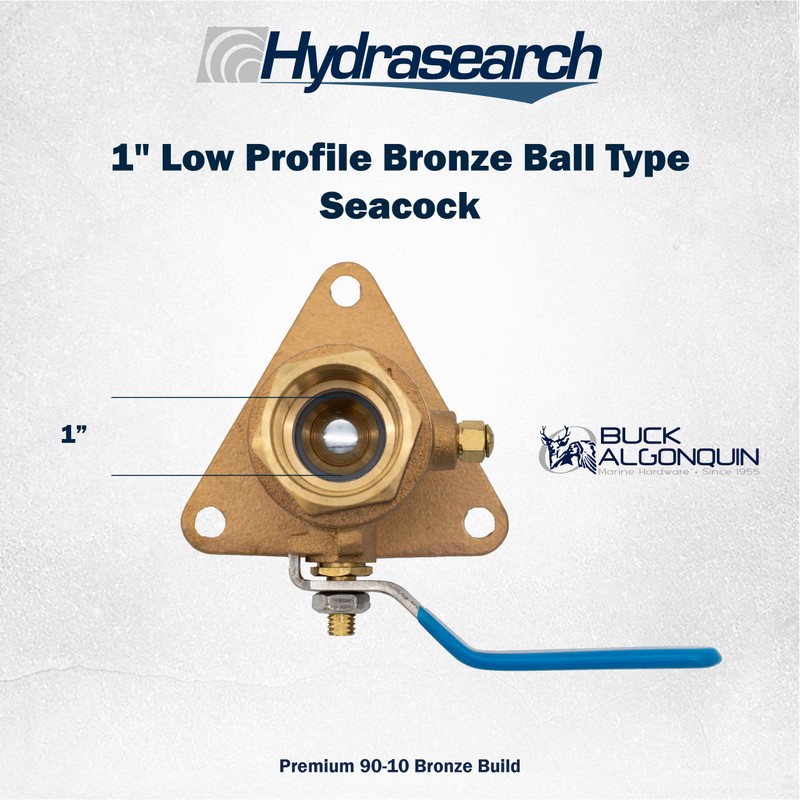 Hydrasearch Buck Algonquin | 1" Low Profile Bronze Ball Type
