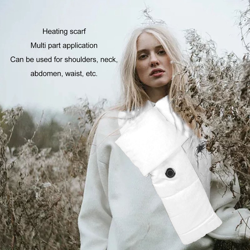 Electric Heating Scarf 3 Gears Indicator Light Skin Friendly Windproof