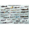 (24x36) World War II Military Aircraft Educational Chart Poster