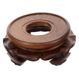 Mobestech Indoor Display Stand for Vases Decor Rustic Wood Base for Flowerpots Statues and Crafts Stylish Home Decor