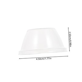 ORFOFE 50pcs Transparent Hydroponic Plant Covers Durable Insulation Lids for Moisture Retention for Gardening and Plant Growth