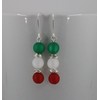 FAN-Ohrringe (Italien Grün-Weiß-Rot)