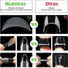 Uñas Postizas, kit Uñas soft gel 500pcs, Tips para uñas