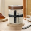 Sourdough Starter Jar 2Pack，Wood Sealed Lid with Automatic Exhaust,35OZ with