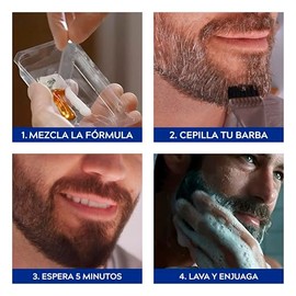 Grecian Express Tinte Colorante Para Barba y Bigote Hombre En Crema, Sin Amoníaco, Color Negro Fácil Aplicación, 80 g