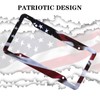 American Flag License Plate Frames - 2 Pack Front Rear