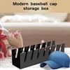 2PCS Set Baseball Cap Stand Acrylic Multifunctional Standing Hat Organizer