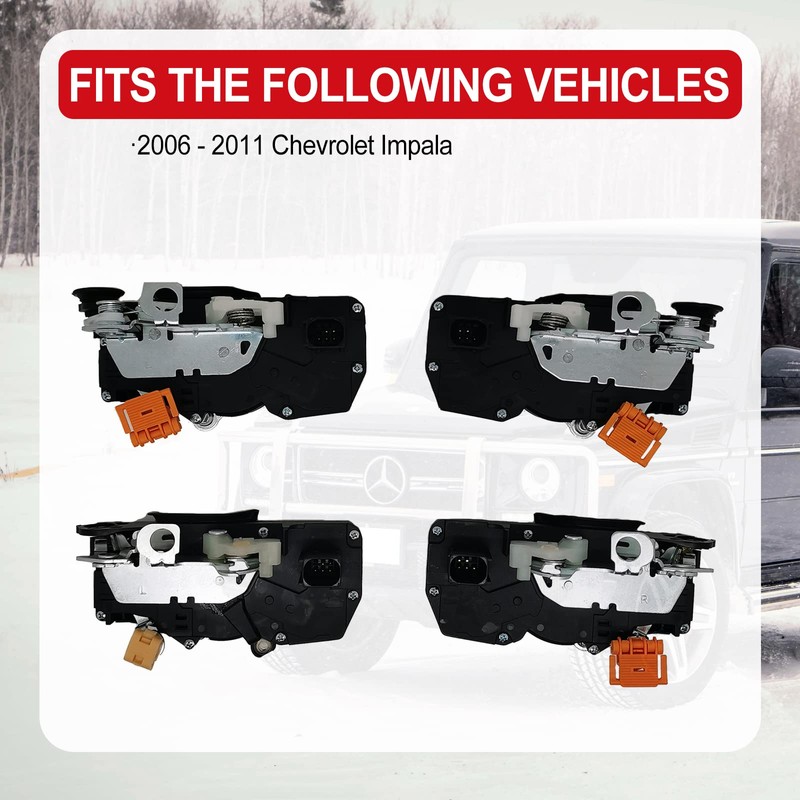 4PCS Door Latch Lock Actuator Set Replaces for Chevy Impala