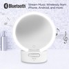 iHome Makeup Mirror with Lights and Bluetooth Speaker, Travel Mirror