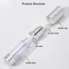 2PCS 30ml/1oz Empty Clear Plastic Airless Pump Bottles Lotion Dispenser