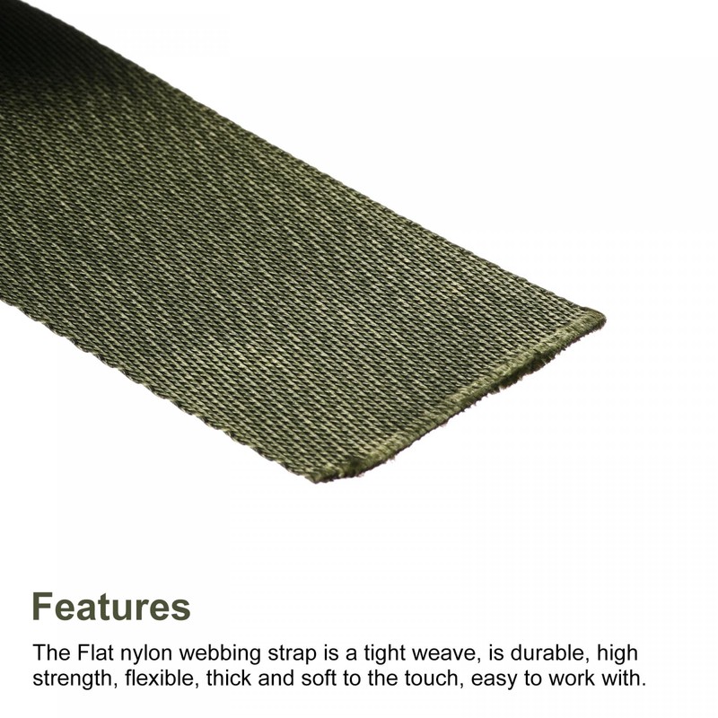 sourcing map Flat Nylon Webbing Strap 1.5 Inch 10 Yards