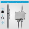 10 Pack M20 20mm IP68 Waterproof Grey Cable Glands, Suitable