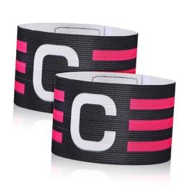 SUPVOX Captain Armband Set Pcs Breathable Soccer Captain's Arm Band for Boys and Girls Adults Black White Stripes