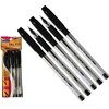 SAINO 5 x 0.7mm Tip Tri-Fit Triangular BLACK Ballpoint Pens