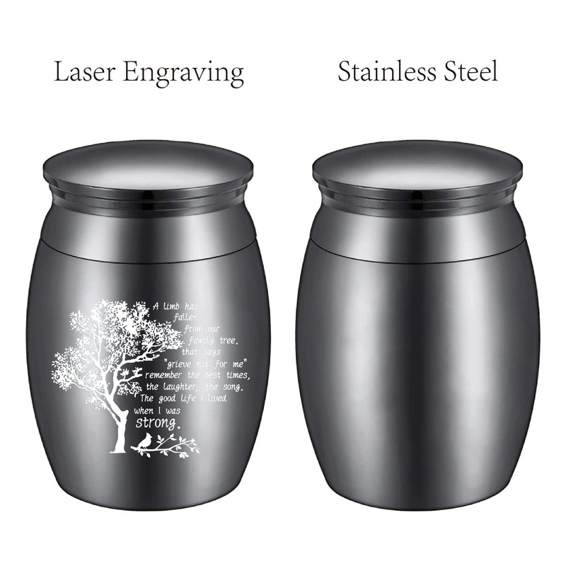 CREATCABIN Small Keepsake Urns Mini Cremation Urn for Human Ashes