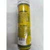 St. Anne (Santa Ana) unscented Yellow Pillar Candle in Glass