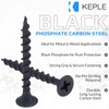 3.5 x 25 mm Black Drywall Screws, Self-Tapping, Phillips Countersunk