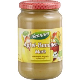 dennree Apple and Banana Poure, Unsweetened (360 g) - Organic