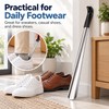 2pc Long Handle Stainless Steel Shoe Horn for Easy Shoe