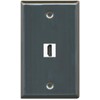 RiteAV (1 Gang Flat) HDMI Wall Plate Stainless Steel