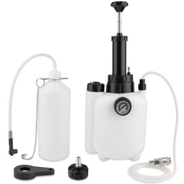 AJulyBee 3L Brake Bleeder Kit with 1L Fluid Bleed Bottle, Manual Brake Bleeding Kit with Master Cylinder Adapter (50mm), Leak-Proof Brake Bleeder Vacuum Pump Kit Suitable for Most Vehicles
