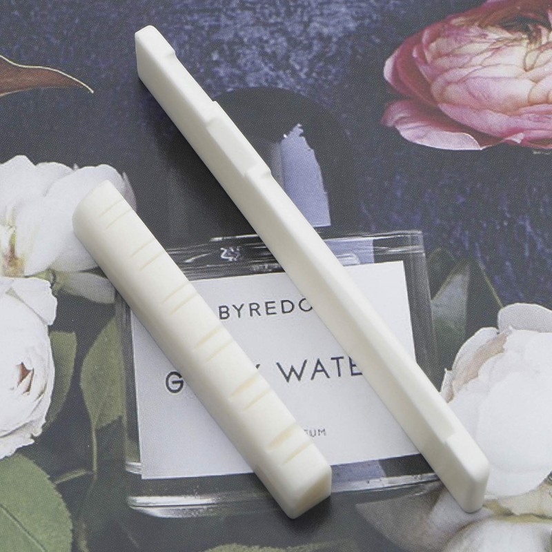 Sattelmutter für Akustikgitarre mit 12 Saiten, Knochenform, elfenbeinfarben