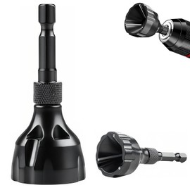 Deburring External Chamfer Tool, Pipe Deburring Tool with Tungsten Steel Blade Hex Shank Chamfer Tools Deburrings Chamfering Drill Black for Pipes, Bolts, and Drill Bits, Small Size (3-20mm)