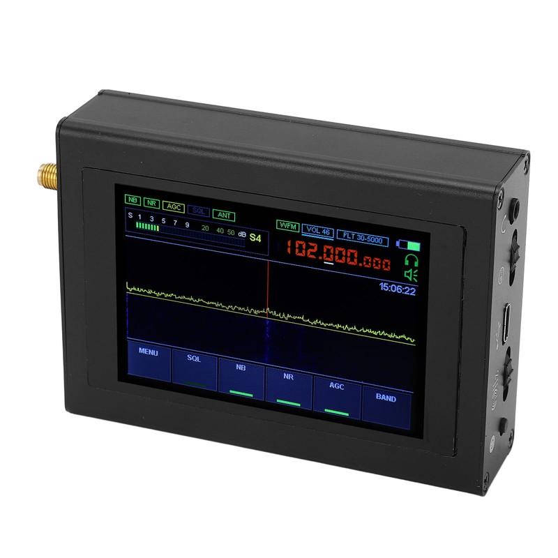 DSP SDR Radio Receiver 50GHz~250MHz 4GHZ~2GHZ Shortwave 3.5in Touching IPS
