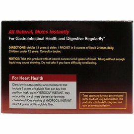 Hydrocil Instant Dietary Fiber Supplement Digestive Regularity Sugar Free 30ct