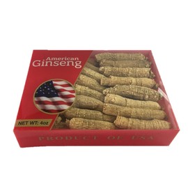 New Green Nutrition Hand-Selected A Grade American Ginseng Medium Thin-Short Size (4 Oz. Box)