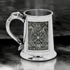 English Pewter Company 1 Pint Viking Embossed Valhalla Pewter Badge