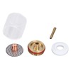 5Pcs/Set TIG Welding Torch Cup Brass Glass Cups Collet Nozzle