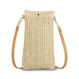 SUKUTU Cell Phone Shoulder Bag Mini Shoulder Bag Straw Purse Women's Small Shoulder Bag Wallet