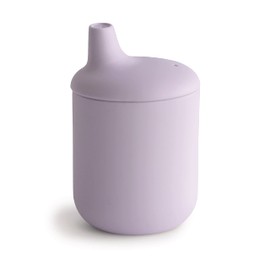 mushie 100% Silicone Baby Sippy Cup | 6 Months+ (Soft Lilac)