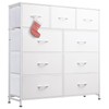 Fabric Storage Tower with 9 Drawers, Bedroom Drawer Dresser Organizer,
