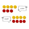 TOMMYHOME Plastic Two-Color Counter,Red/Yellow,Educational Equipment, Math Classroom Supplies, let Children