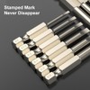 6 Pcs Slotted Screwdriver Bit Set Magnetic Flat Head Bits