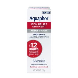 Aquaphor 1% Hydrocortisone Itch Relief Ointment 2 OZ