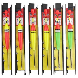 Hezhou 6 Piece Fishing Floats Set Fishing Floats Fishing Floats Set with Plumb Lead, Fishing Line and Hook (5#, 7#, 9#) for Coarse Fish, Trout, Eel, Zander, Ideal for Lake, River, Stream and Pond (B)