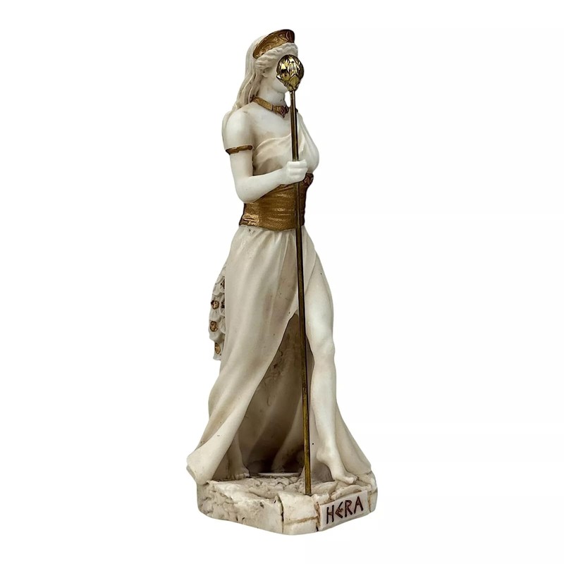 Hera Queen of Gods Statue - 7.08 inches Grey Patina