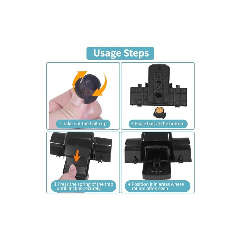 Dual-Entry Rat Traps – 2 Pack Covered Mouse Traps Prevent