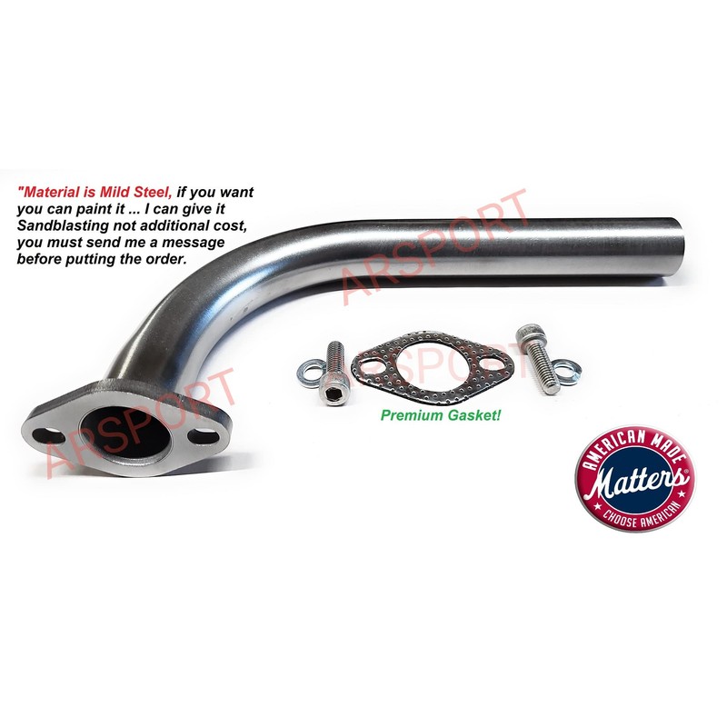 ARSPORT Exhaust Header pipe Compatible with: Predator Max 459, Duroma
