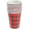 9oz Buffalo Plaid Lumberjack Party Cups, 8ct